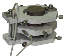 Combined Electronic Axial Compressometer & Lateral Extensometer for Nx size Samples