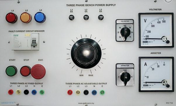 Three Phase Bench Power Supply