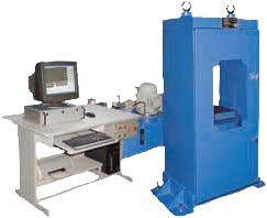 SERVO HYDRAULIC COMPRESSION LOADING TESTING MACHINESWITH STRESS & STRAIN CONTROLLED LOADING